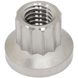 7/16" UNC TITANIUM NUT 12 POINT SINGLE 7/16-14"