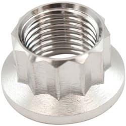 1/2" UNF TITANIUM NUT 12 POINT SINGLE 1/2"-20