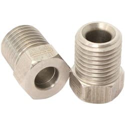 S/S INVERTED FLARE TUBE NUT 3/16" HARD LINE TO 3/8" X 24