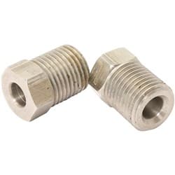 S/S INVERTED FLARE TUBE NUT 3/16" HARD LINE TO 7/16-24
