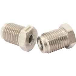 S/S INVERTED FLARE TUBE NUT 3/16" HARD LINE TO 1/2"-20