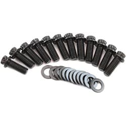 SMALL BLOCK CHEVY INTAKE BOLTS12 POINT HEAD PACK OF 12 BLACK