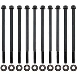 GM LS INTAKE BOLTS BLACK 12 POINT HEAD M6 PACK OF 10