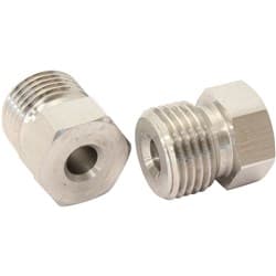 S/S INVERTED FLARE TUBE NUT 3/16" HARD LINE TO 9/16"-20