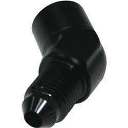 45 Deg Female 1/8 NPT to -4 Black