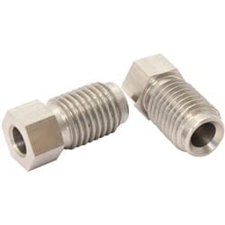 S/S INVERTED FLARE TUBE NUT 3/16" HARD LINE TO M10X1.25