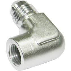 90 Deg adaptor 1/8 NPT to -3 Silver