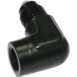 90 Deg adaptor 1/8 NPT to -4 Black