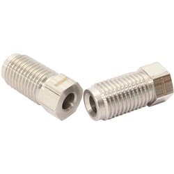 S/S INVERTED FLARE TUBE NUT 3/16" HARD LINE TO 7/16"-20