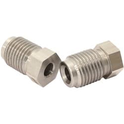 S/S INVERTED FLARE TUBE NUT 3/16" HARD LINE TO M12 X 1.25