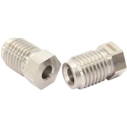 S/S INVERTED FLARE TUBE NUT 3/16" HARD LINE TO M12 X 1.5