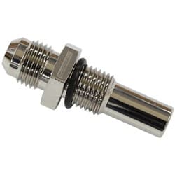 1/4"-18 NPSM LONG TAIL to -6ANWITH CRUSH WASHER ZINC STEEL