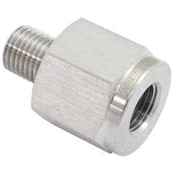 3/8"-24 PIPE REDUCER MALE TO M10 x 1.0 INVERTED FLARE BRAKE
