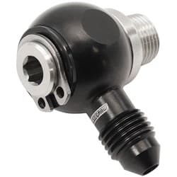 1/8" NPT BANJO KIT -3AN S/S BOLT ADAPTER BLACK ALLOY Aeroflow - AF 392-03-02