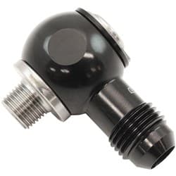 1/8" NPT BANJO KIT -6AN S/S BOLT ADAPTER BLACK ALLOY