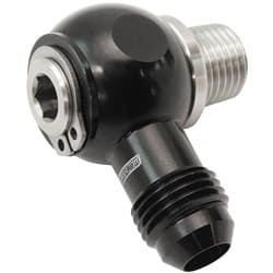1/4" NPT BANJO KIT -6AN S/S BOLT ADAPTER BLACK ALLOY