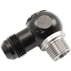 3/8" NPT BANJO KIT -8AN S/S BOLT ADAPTER BLACK ALLOY