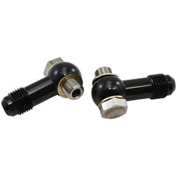 1/8" NPSM BANJO KIT -6AN S/S 1/8 C4 TRANS FITTING PAIR ALLOY Aeroflow - AF 396-06