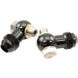 1/8" NPSM BANJO KIT -8AN S/S 1/8 C4 TRANS FITTING PAIR ALLOY Aeroflow - AF 396-08
