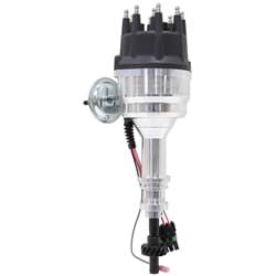 FORD 302 351C 429 460 READY TO RUN, VAC ADVANCE BLACK CAP DIST - AF 4010-8350BLK