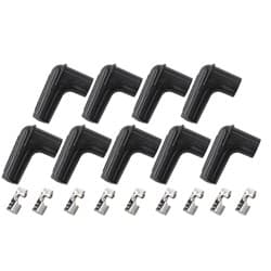 9 X SPARK PLUG BOOTS,TERMINALS90 DEG. 9 BOOTS & 9 TERMINALS