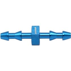 3mm PUSH LOCK BARB JOINER BLUE 1/8" MALE TO MALE BARB