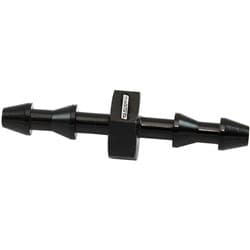 3mm PUSH LOCK BARB JOINER BLACK 1/8" MALE TO MALE BARB