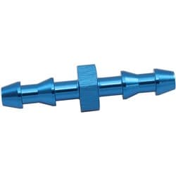 4mm PUSH LOCK BARB JOINER BLUE 5/32" MALE TO MALE BARB