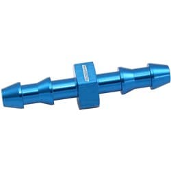 5mm PUSH LOCK BARB JOINER BLUE 3/16" MALE TO MALE BARB