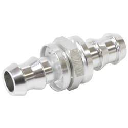 8MM / 5/16" PUSH LOCK BARB JOINER SILVER 8MM MALE TO MALE