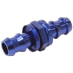 -8 PUSH LOCK BARB JOINER BLUE 1/2" MALE TO MALE BARB