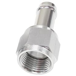 FEMALE -6AN TO 3/8" BARB SILVER WITH TUBE NUT