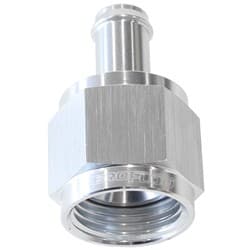 FEMALE -8AN TO 5/16" BARB SILVER WITH TUBE NUT