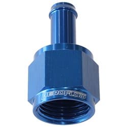 FEMALE -8AN TO 3/8" BARB BLUE WITH TUBE NUT