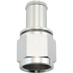 FEMALE -10AN TO 5/8" BARB SILVER WITH TUBE NUT