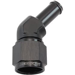 FEMALE -10AN 45DEG TO 1/2 BARBBLACK SWIVEL NUT