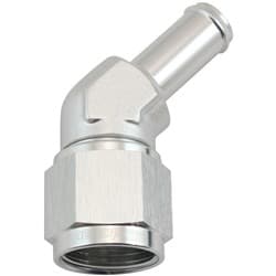FEMALE -10AN 45DEG TO 1/2 BARBSILVER SWIVEL NUT