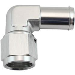 FEMALE -8AN 90DEG TO 5/8" BARBSILVER SWIVEL NUT