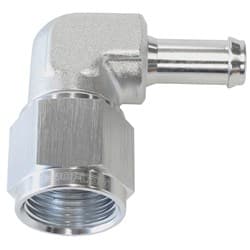 FEMALE -8AN 90DEG TO 1/2" BARBSILVER SWIVEL NUT