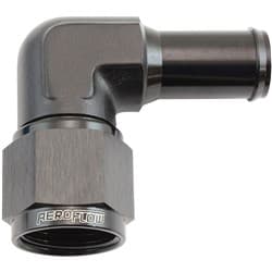 FEMALE -10AN 90DEG TO 5/8 BARBBLACK SWIVEL NUT