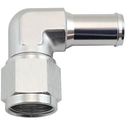 FEMALE -10AN 90DEG TO 5/8 BARBSILVER SWIVEL NUT