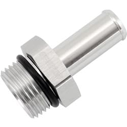 -10ORB TO 1/2" PUSH ON BARB SILVER STRAIGHT BARB
