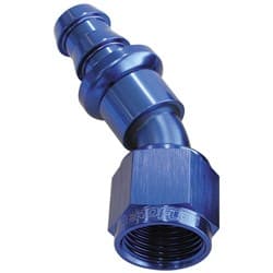 30 DEG PUSH LOCK END -10AN BLUE NO CLAMP REQUIRED <15PSI