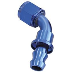 60 DEG PUSH LOCK END -4AN BLUE NO CLAMP REQUIRED <15PSI