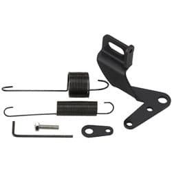 THROTTLE CABLE BRACKET KIT WITH RETURN SPRING, BLACK AF 42-1104BLK
