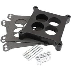 CARBURETTOR PHENOLIC 1" 4 HOLESPACER BLACK 4150 CARBY