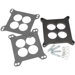 CARBURETTOR PHENOLIC 1/2" HOLE4 SPACER BLACK 4150 CARBY