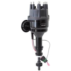 FORD 302 351C 429 460 READY TO RUN, VAC ADVANCE BLACK CAP DIST - AF 4210-8350BLK