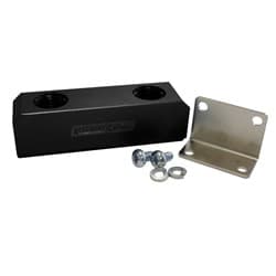 FUEL BLOCK, LOG TYPE -10ORB BLACK 2 X-10 SIDE, 2X -10 TOP