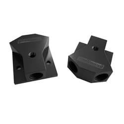 BILLET Y-BLOCK 3X -8 ORB PORTSBLACK WITH MOUNTING PAD